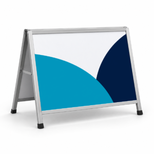 Evarite Metal A Frame 600x450mm (Landscape, 5mm Corflute Insert)